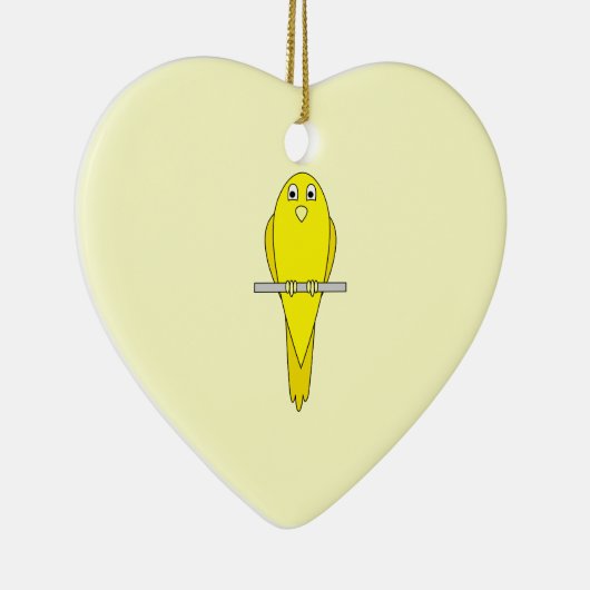Gele vogel. Canarische. Keramisch Ornament (Rechts)