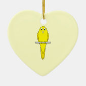 Gele vogel. Canarische. Keramisch Ornament (Voorkant)