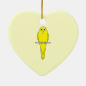 Gele vogel. Canarische. Keramisch Ornament (Achterkant)