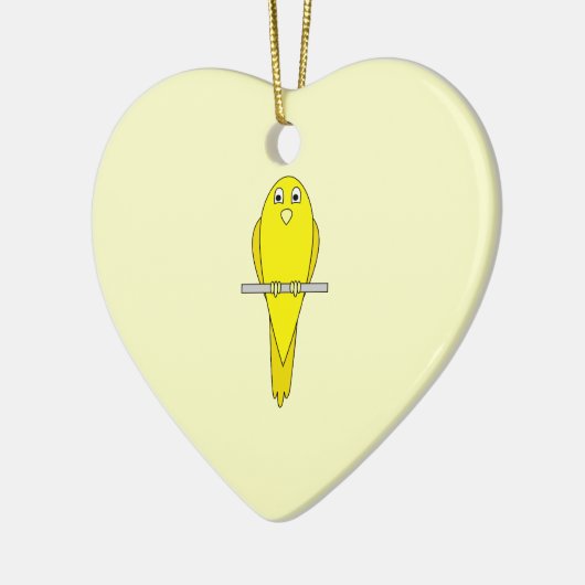 Gele vogel. Canarische. Keramisch Ornament (Links)