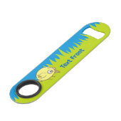 Gele vogel cartoon bar sleutel speed flessenopener (Voorkant Gekanteld)