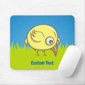 Gele vogel cartoon muismat (Met muis)