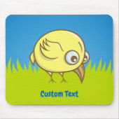 Gele vogel cartoon muismat (Voorkant)