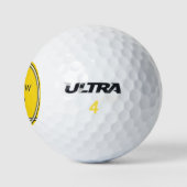 Gele vogel golfballen (Logo)