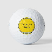 Gele vogel golfballen (Voorkant)