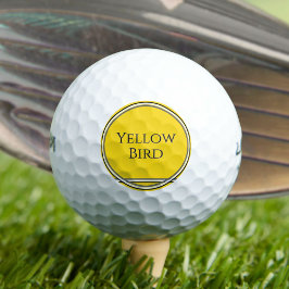 Gele vogel golfballen