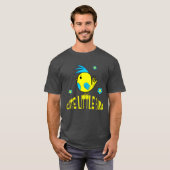 Gele vogel grappig t-shirt (Voorkant volledig)