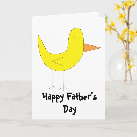 Gele vogel kaart (Gele Bloem)