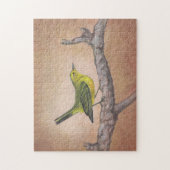 Gele vogel legpuzzel (Verticaal)