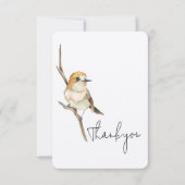 Gele vogel op een filiaal bedankt (Voorkant)