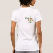 Gele vogel op Oranje tijgerlelies T-shirt (Achterkant)