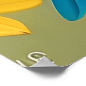 Gele Vogel op Tak Poster (Hoek)