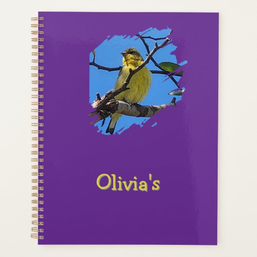 Gele vogel planner (Voorkant)