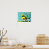 Gele vogel poster (Keuken)