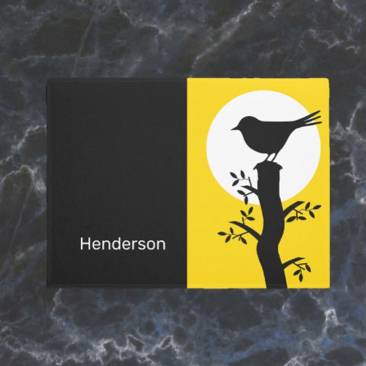  gele vogel Silouhette Zen Vibe Deurmat