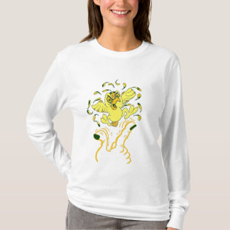 Gele vogel t-shirt