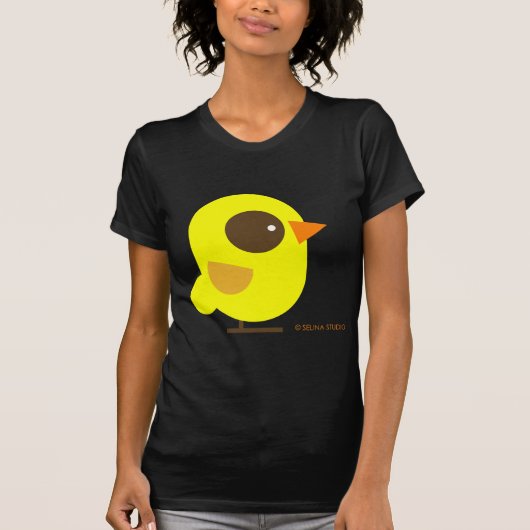 Gele vogel t-shirt (Voorkant)