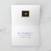 Gele vogel-van-het-paradijs Doordachte dank u kaar Bedankkaart (Binnen)