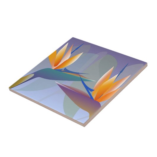 Gele vogel van het Paradijs Tegeltje (Zijkant)