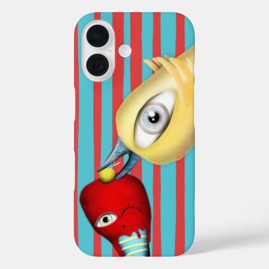 Gele vogel vertelt fruit rode ijsje lekker Case-Mate iPhone case (Achterkant)