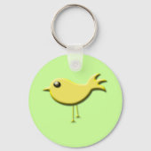 Gele vogelcadeaus sleutelhanger (Voorkant)