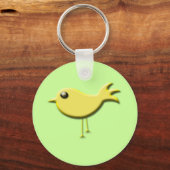 Gele vogelcadeaus sleutelhanger (Voorkant)