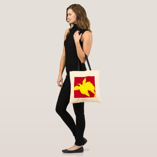 Gele vogelCanvas tas (Voorkant (model))