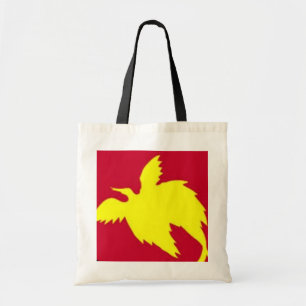 Gele vogelCanvas tas