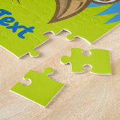 Gele vogelpuzzel cartoon legpuzzel (Zijkant)