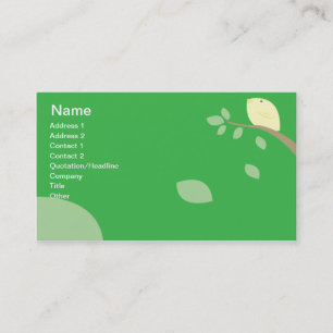 Gele vogels - Business Visitekaartje