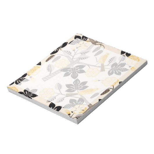 Gele vogels notitieblok (Linkerzijde)