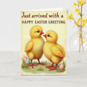 Gele Vogels Pasen Kaart (Gele Bloem)