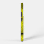 Gele vogelveren patroon samsung galaxy hoesje (Rechterkant)