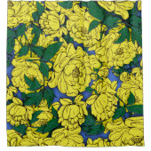 Gele volken douchegordijn (Voorkant)