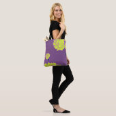 Gele volken tote bag (Op model)