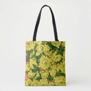 Gele volken tote bag