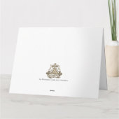 Gele volkskunst Russische taal Happy Birthday Kaart (Achterkant)