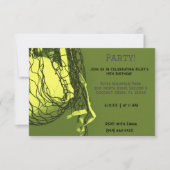 Gele Volleybal Verjaardag Kaart (Voorkant)