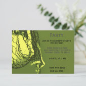 Gele Volleybal Verjaardag Kaart (Staand voorkant)