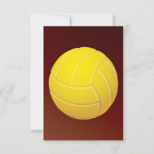 Gele Volleyball Earthy Red Background (Achterkant)