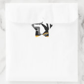 Gele vorkheftruck ster sticker (Tas)