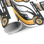 Gele vorklift cadeaupapier (Rol Hoek)