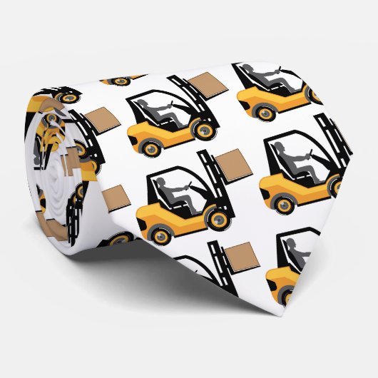 Gele vorklift stropdas (Opgerold)