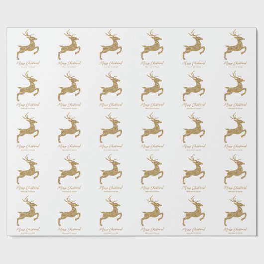 Gele vormgeving in Faux Glitter: kijk naar tekst Cadeaupapier (Vlak)