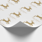 Gele vormgeving in Faux Glitter: kijk naar tekst Cadeaupapier (Hoek)