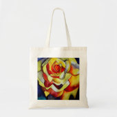 Gele vriesbloem waterverf tote bag (Voorkant)