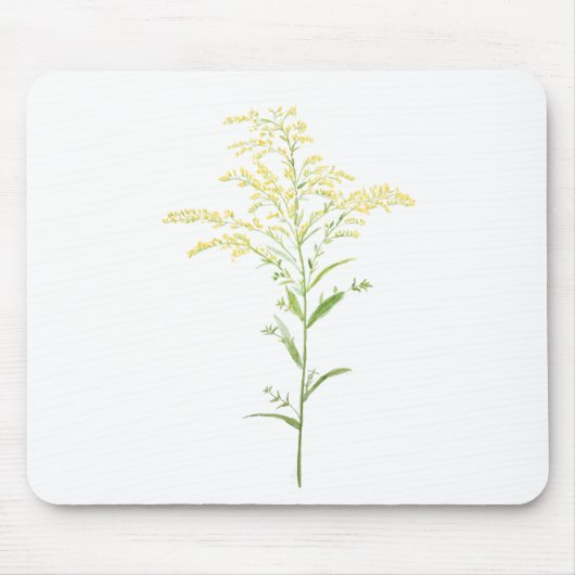 gele vroege goudkleurige waterverf schilderij muismat (Voorkant)