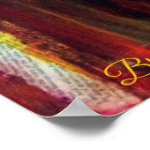 gele vrouw poster (Hoek)