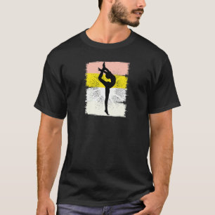 Gele vrouwen Gymnastiek Girls Acrobat Ac T-shirt