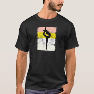 Gele vrouwen Gymnastiek Girls Acrobat Ac T-shirt
